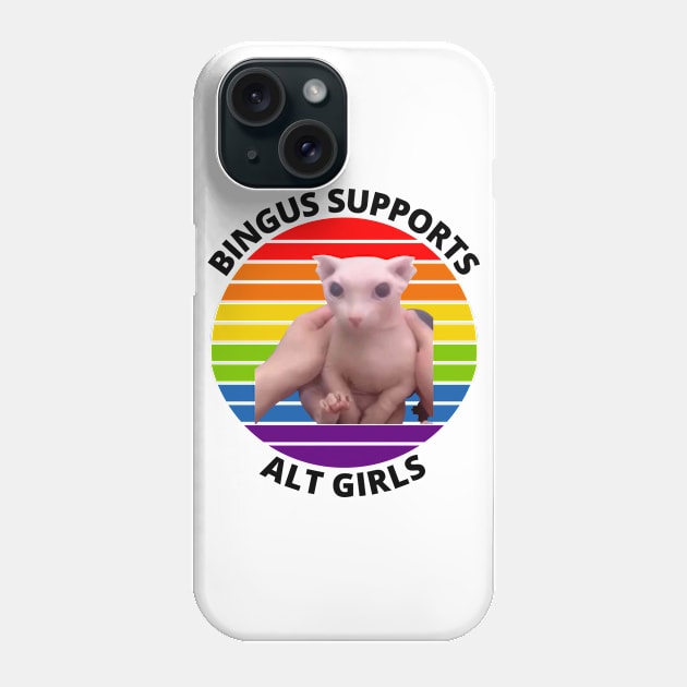 Bingus My Beloved Sphinx Cat Meme Phone Case by BobaPenguin