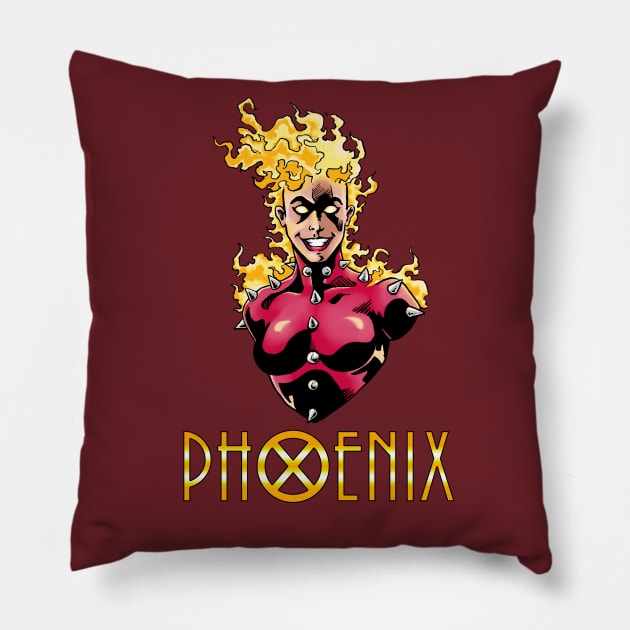 She's Fire and Life Incarnate Pillow by charlesdsnyder