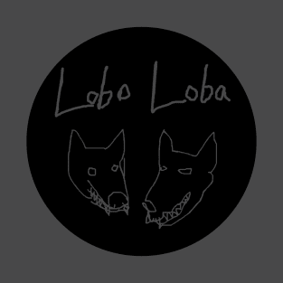 Lobo Loba round design T-Shirt