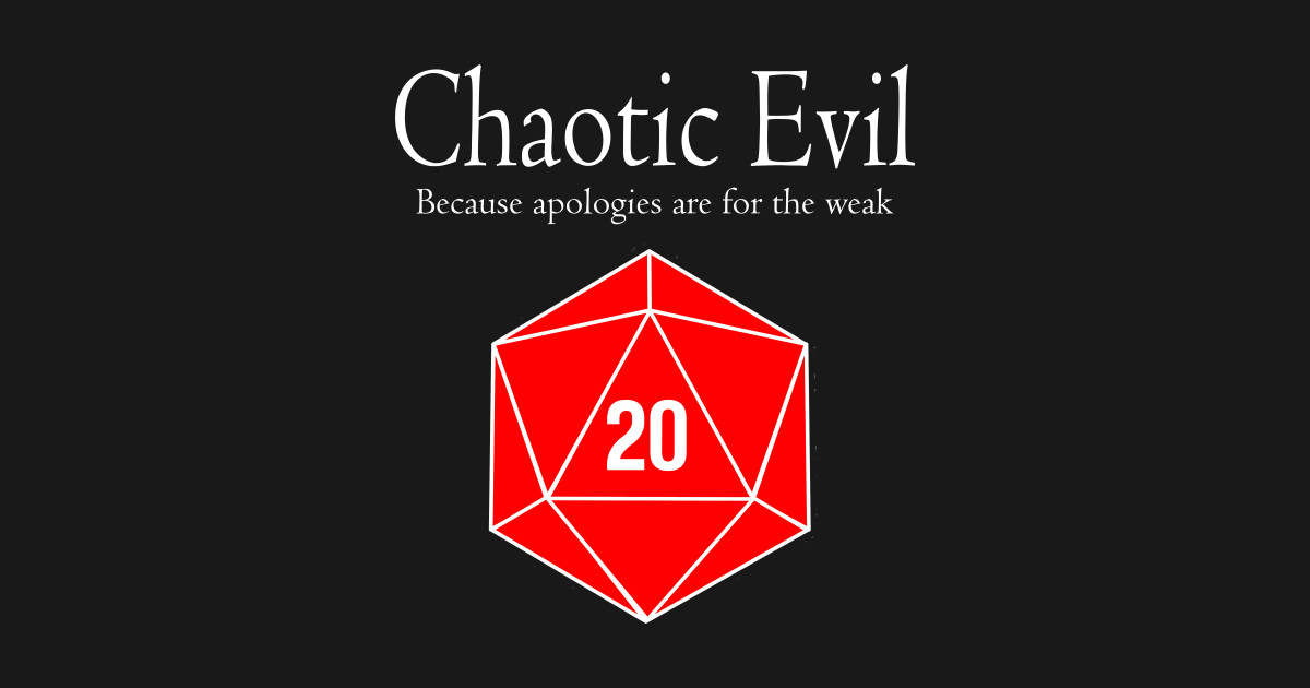 DND Chaotic Evil - Dnd - Sticker | TeePublic AU