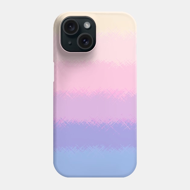 Pencil Strokes Of Pastel Yellow, Pinks and Blue Phone Case by Peaceful Space AS