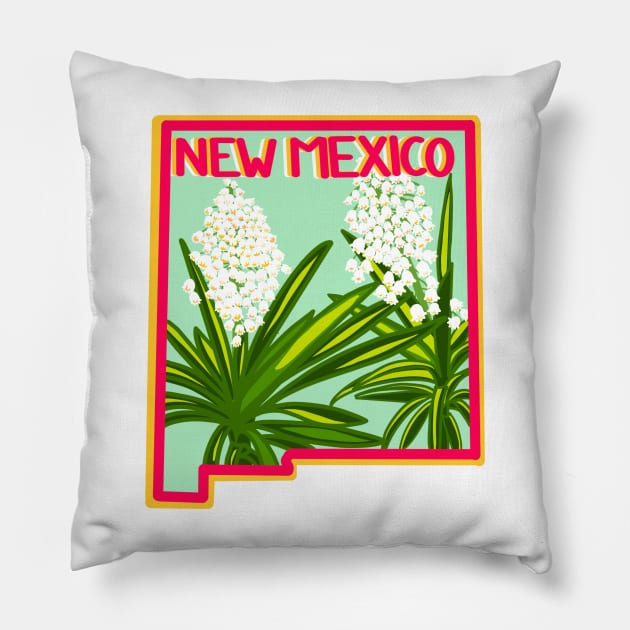 New Mexico Yucca flower Pillow by avadoodle