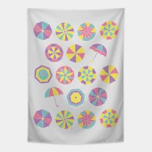 Summer vacation. Umbrella pattern (funny) Tapestry