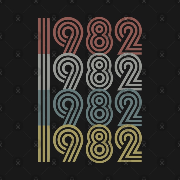 1982 Birth Year Retro Style by Elsie Bee Designs