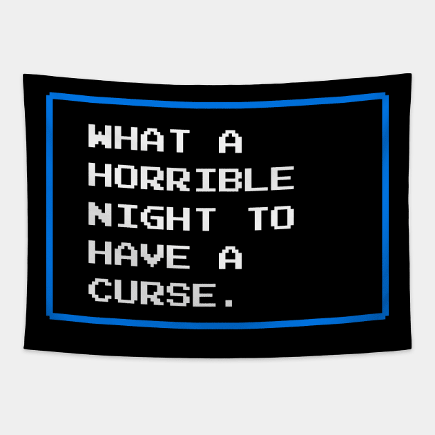 What a Horrible Night to Have a Curse Castlevania Tapestry by Anthonny_Astros