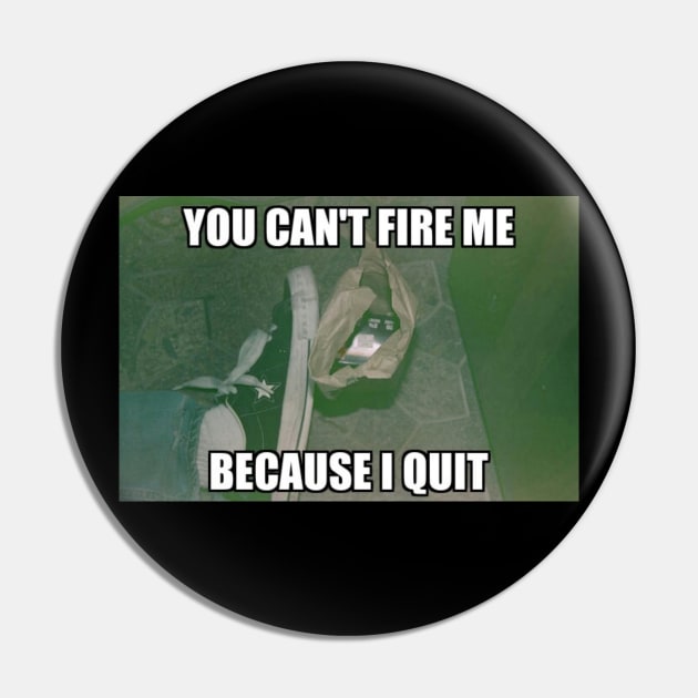 Clocked Out Pin by Nonnutritive Art