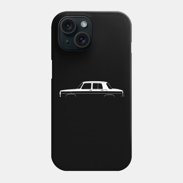 Renault 8 Gordini Silhouette Phone Case by Car-Silhouettes