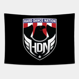 Hard Dance Nation Crest Tapestry