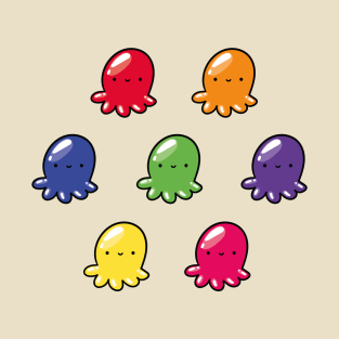 Rainbow octopus set T-Shirt