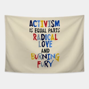 Activism=Love+Fury Tapestry