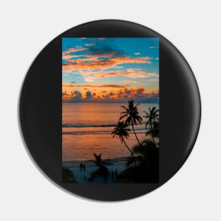 Palm Trees By Beach Pin