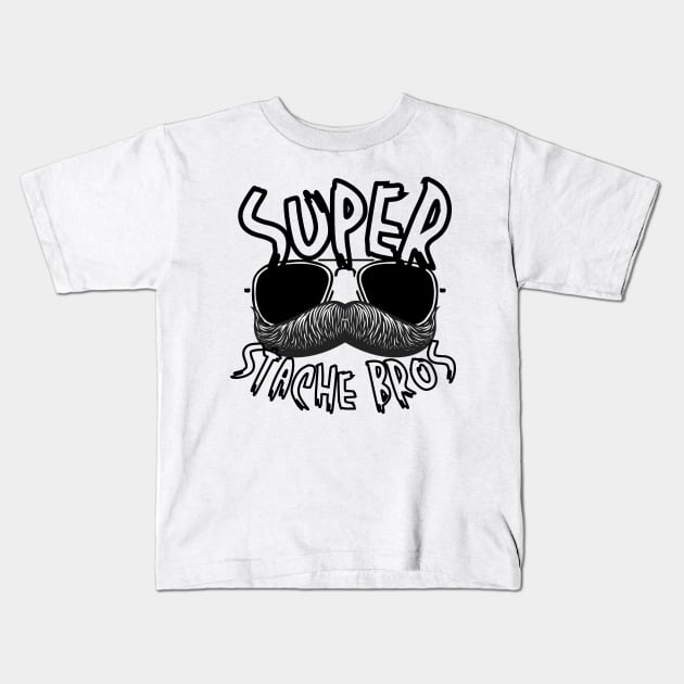 Super Stache Bros. Youth t-shirt : Generic: : Ropa