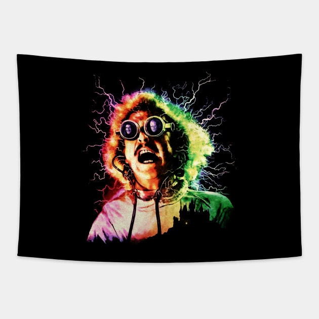 Young Frankenstein Tapestry by GiGiGabutto