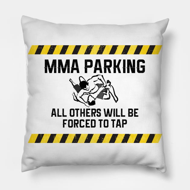 MMA Parking for MMA Fighter Pillow by TriHarder12