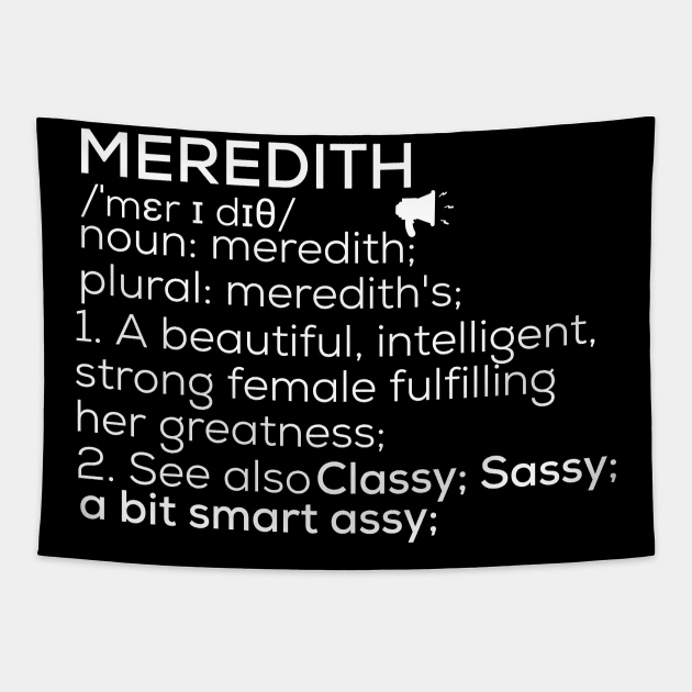 Meredith Name Meredith Definition Meredith Female Name Meredith Meaning Tapestry by TeeLogic