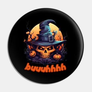 Buuhhhh-Halloween Haunt Pin