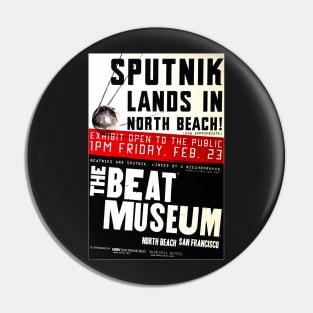 Sputnik Beat Poster Pin