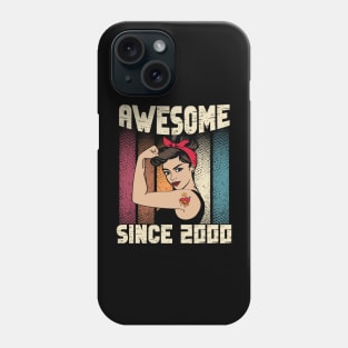 Awesome since 2000,22th Birthday Gift women 22 years old Birthday Phone Case