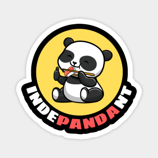 Indepandant | Cute Panda Pun Magnet