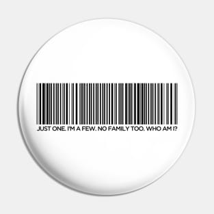 WHO AM I? BARCODE Pin