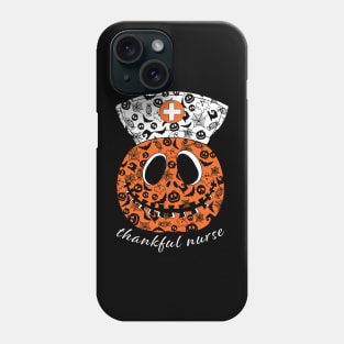 Thankful Nurse Halloween Ghost Pumpkin Thanksgiving Day Phone Case