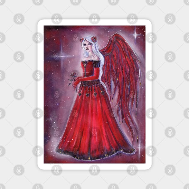 Valentina Angel art By Renee Lavoie Magnet by ReneeLLavoie