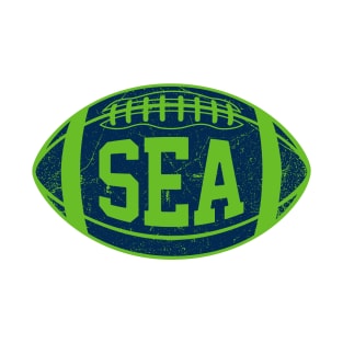 SEA Retro Football - White T-Shirt