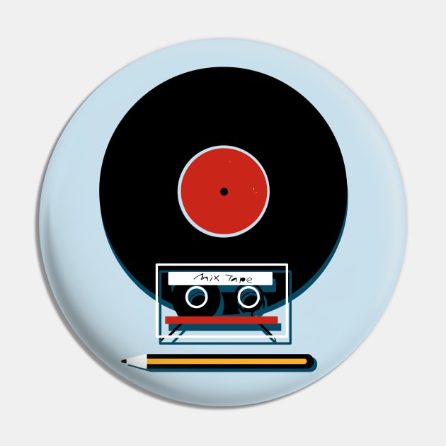 Mix tape Pin by Byrnsey