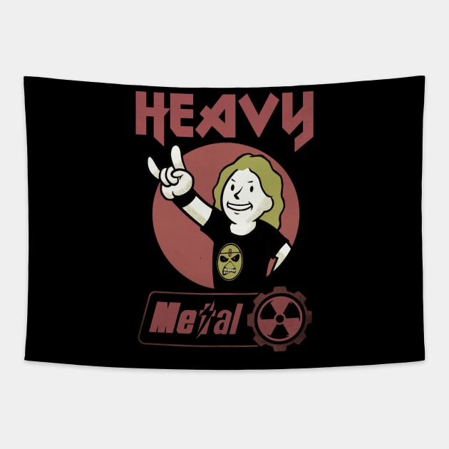 Heavy Metal Fan (Nuclear style) Tapestry by Kaijester