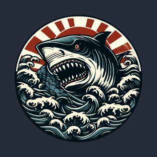 Sinister monster shark attacking T-Shirt