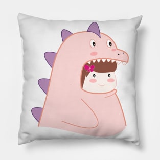 Dino girls Pillow