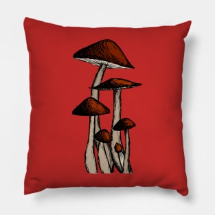 Mushroom Family Pillow