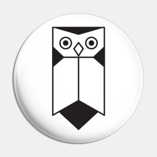 Geometric flat style owl design Pin