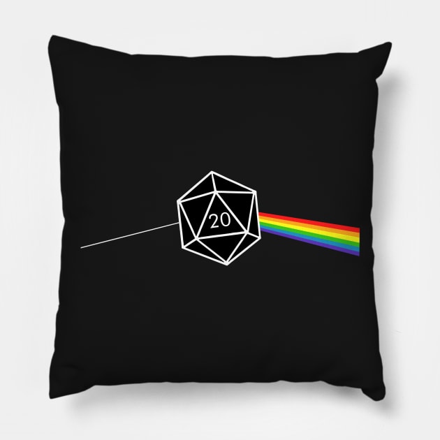 D20 Dungeons and Dragons D&D Pillow by SaverioOste