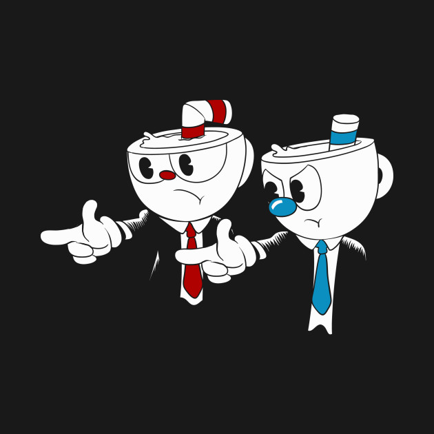 Discover Cup Fiction - Cuphead - T-Shirt