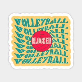 Funny Volleyball Design Magnet