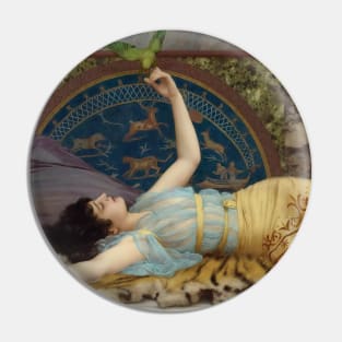 Dolce Far Niente by John William Godward Pin