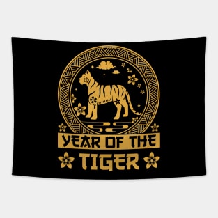 Year of The Tiger Chinese New Years Zodiac tiger | New year gift | Lunar year Tiger lover Tapestry