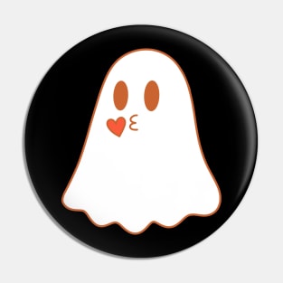 A ghost blowing a kiss Pin