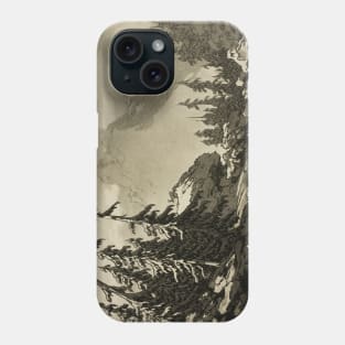 Pine Trees in the Mountains by John Robert Cozens Phone Case