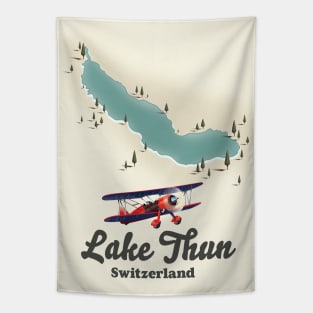 Lake Thun Switzerland map Tapestry