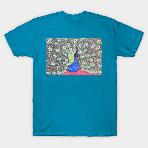 Peacock Acrylic Painting Peacock T Shirt Teepublic