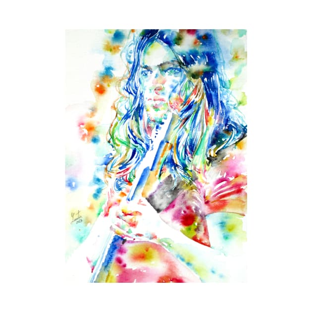 DAVID GILMOUR - watercolor portrait .1 by lautir