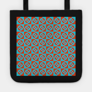 abstract geometrical op art design Tote