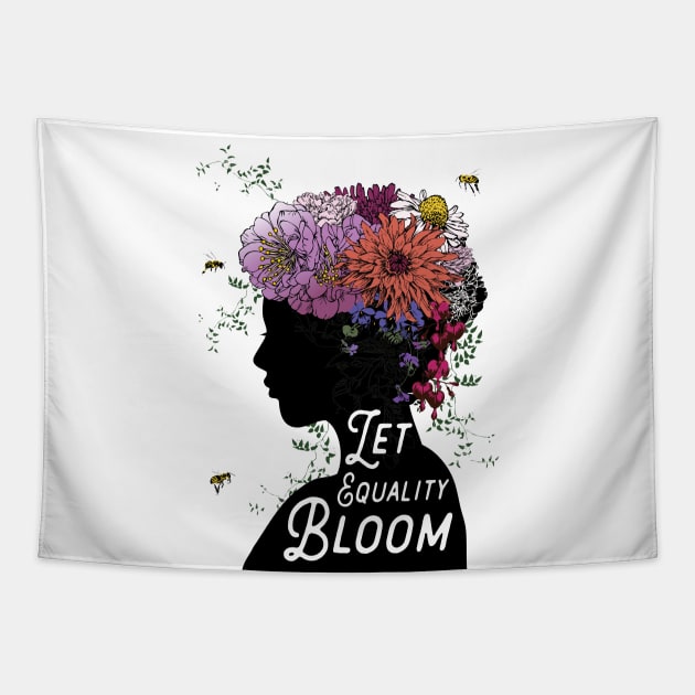 Let Equality Bloom Tapestry by BrookeFischerArt