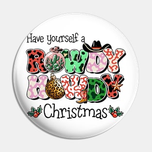 Howdy Christmas Pin