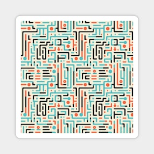 Maze of Dreams: Pastel Labyrinth Journey Magnet