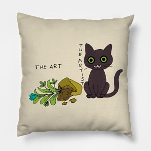 Artist cat Pillow