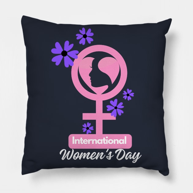 International Women's Day 2024 Inspire Inclusion Women Pillow by Kavinsky