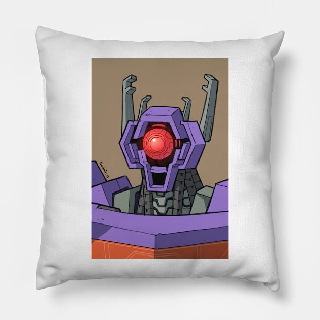 Cyclops Bot Pillow by Novanim